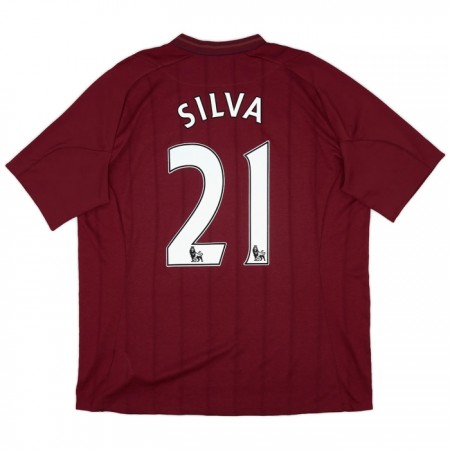 Manchester City Silva 21 2012-13 Bortedrakt Kortermet